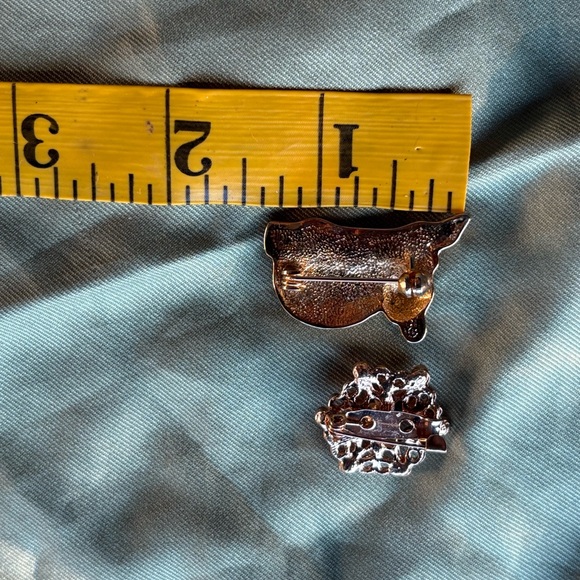 Pin lot brooch bundle gold brooches enamel panda red green crystal jewelry pins - Picture 6 of 7